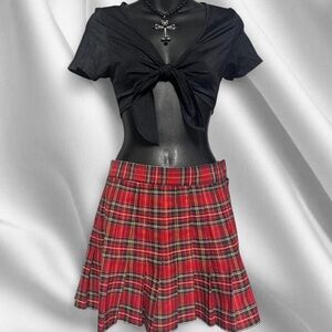 Evidence 90s Pleated Mini Skirt